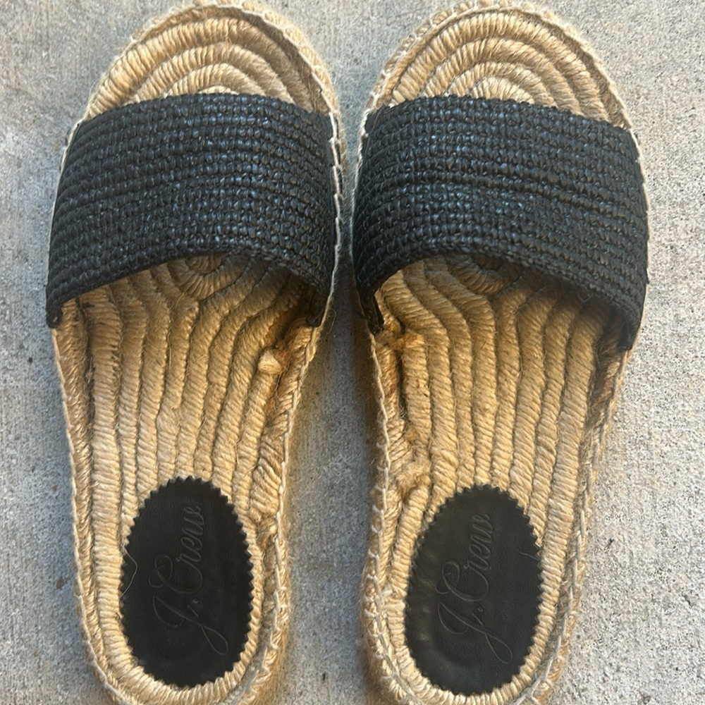 New! J Crew Valencia Espadrille Black 6 - Picture 6 of 12